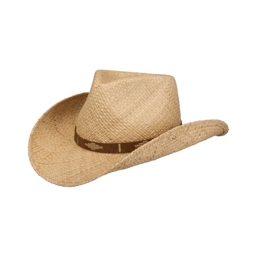 Cappello Cowboy Estivo In Cotone | Leggero E Traspirante Con Design A Costine E Fori | Circ. 55-60 Cm, Unisex