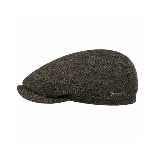 Stetson Casquette Plate Harris Tweed Driver