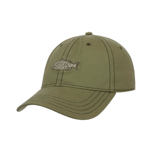 Stetson Casquette Washed Canvas Fish