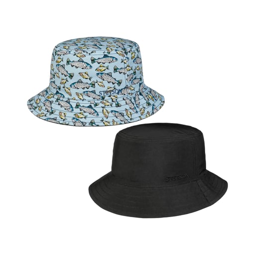 Stetson Chapeau R�versible Allover Fish Bucket