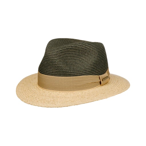 Stetson Chapeau de Raphia Twotone Traveller
