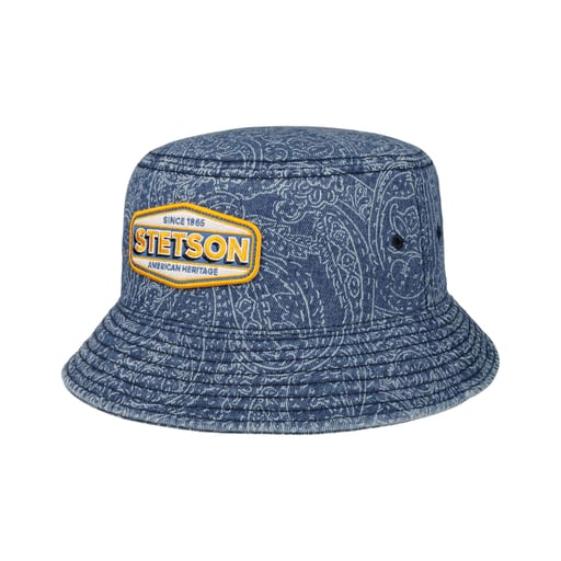 Stetson Chapeau en Coton Paisley Logo Bucket