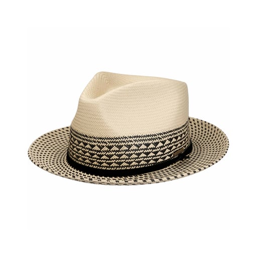 Stetson Chapeau en Paille Meola Twotone Fedora