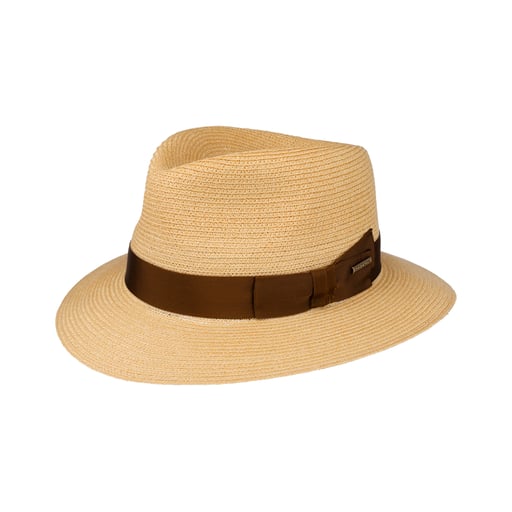 Stetson Chapeau en Paille Uni Hemp Traveller