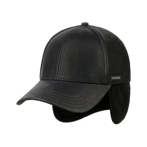 Stetson Chevrette Cowhide Cap with Ear Flaps