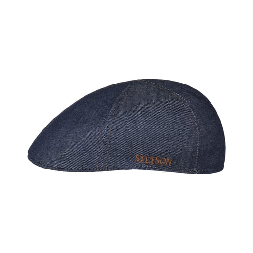 Stetson Coppola Organic Cotton Sustainable Donna/Uomo - Made in The EU cap Cappello Piatto con Visiera Estate Primavera/Estate - S (54-55 cm) Azzurro