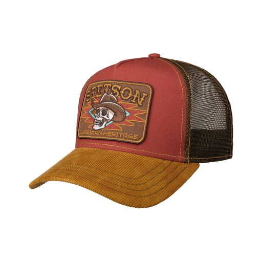 Stetson Cowboy Skull Trucker Cap