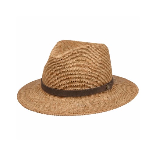 Stetson Crochet Rollable Traveller Straw Hat