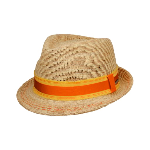 Stetson Crochet Trilby Raffia Hat