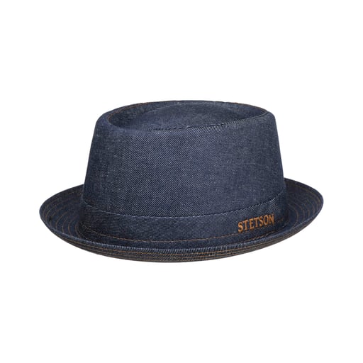 Stetson Danvick Denim Pork Pie Hat