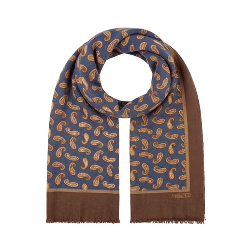 Stetson Fine Paisley Wool Scarf