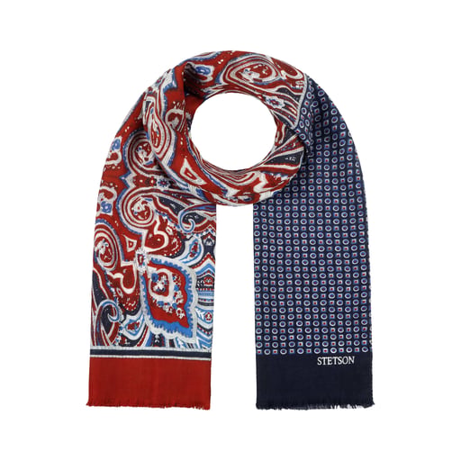 Stetson Four Colours Paisley Wool Scarf