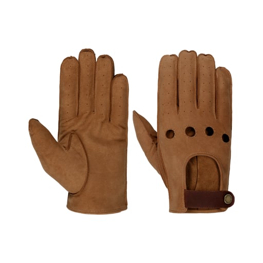 Gants D'équitation SSG Work N. 2450, Doublés, Cuir Marron, Taille 10 Adulte