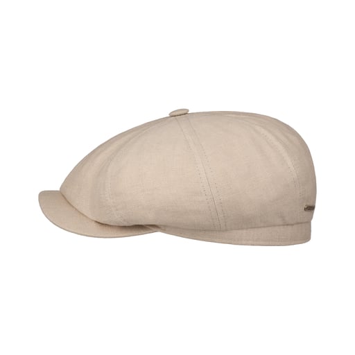 Stetson Hatteras 8 Panel Linen Flat Cap