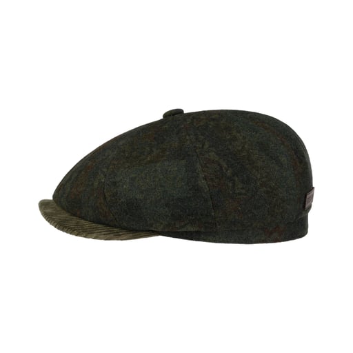Stetson Hatteras Dark Paisley Flat Cap