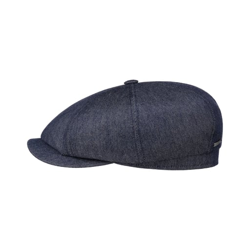 Stetson Hatteras Denim Cashmere Flat Cap