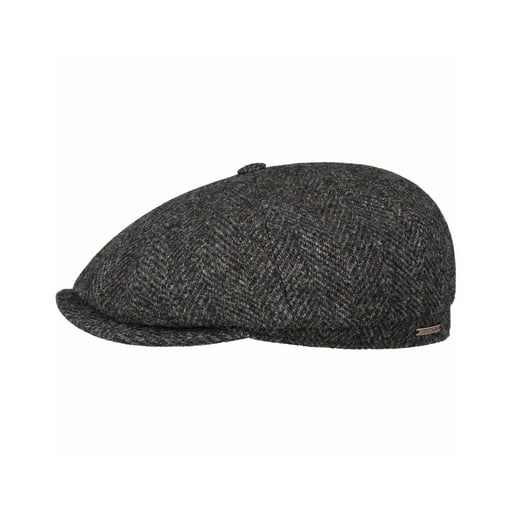 Stetson Hatteras Herringbone Tweed Flat Cap