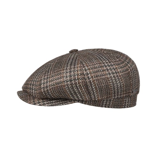 Stetson Hatteras Murnley Check Flat Cap