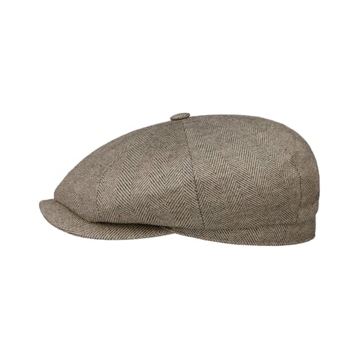 Stetson Hatteras Organic Herringbone Flat Cap