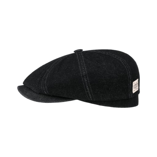 Stetson Hatteras Robust Denim Flat Cap