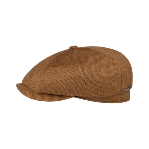 Stetson Hatteras Soft Herringbone Flat Cap