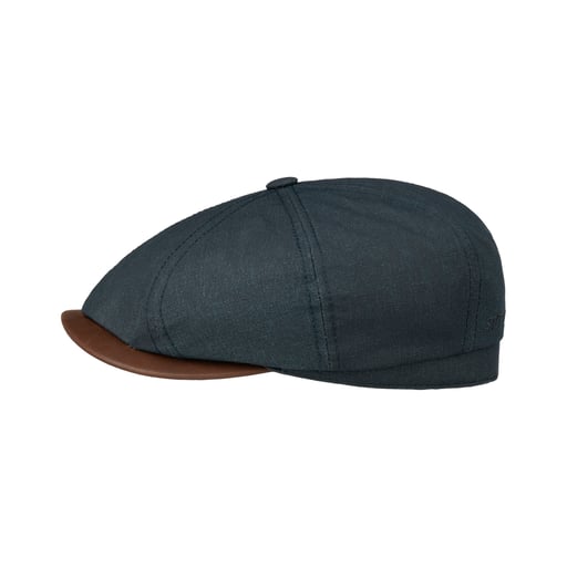Stetson Hatteras Waxed Cotton Linen Flat Cap
