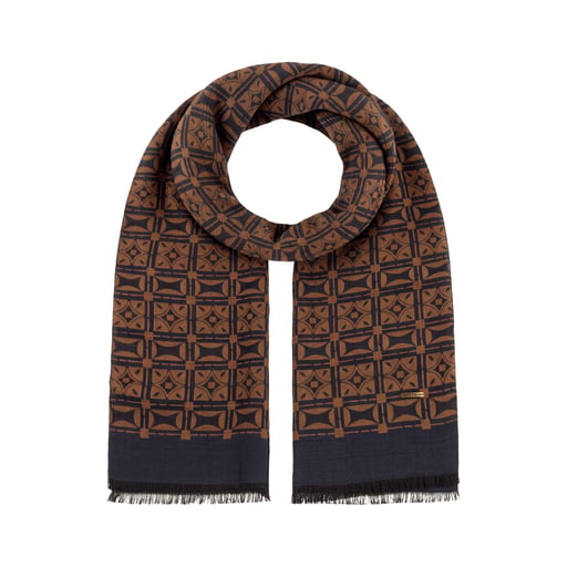 Stetson Jaquard Geometrics Cotton Scarf