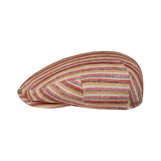 Stetson Kent Docado Stripe Flat Cap