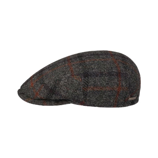 Stetson Kent Harris Tweed Check Flat Cap