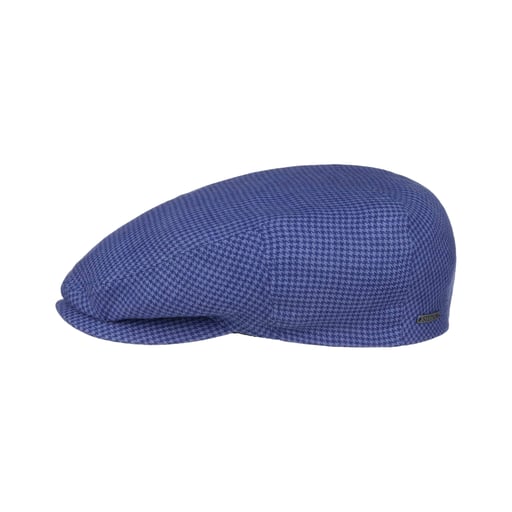 Stetson Kent Houndstooth Golf Flat Cap