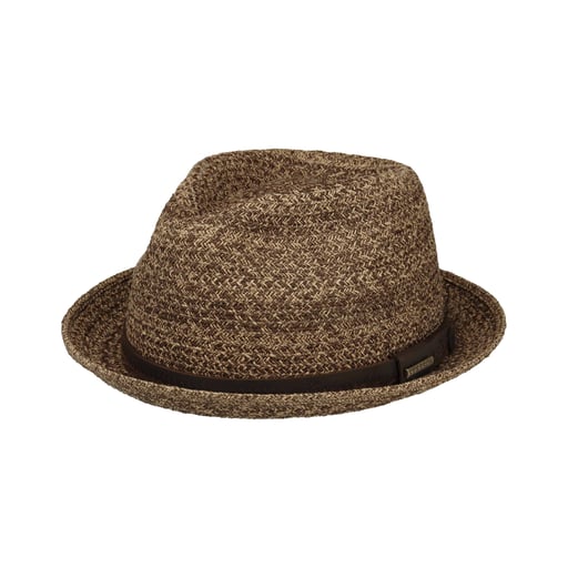 Stetson Linnard Straw Hat with Leather Band