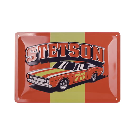 Stetson Muscle Car Retro Metal Sign