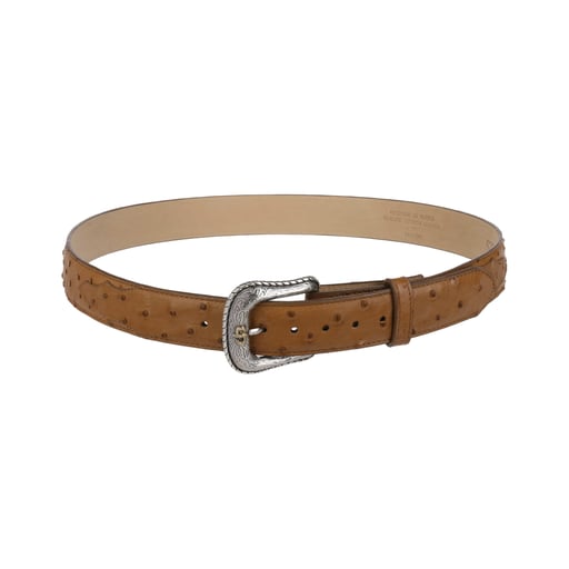 Stetson Ostrich Western Leather Belt