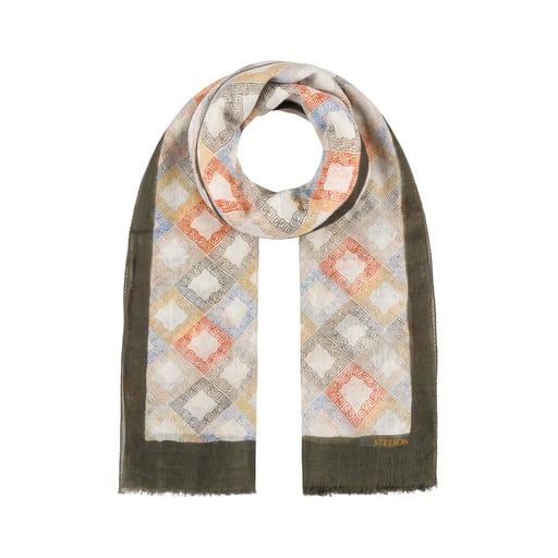 Stetson Rhombus Light Wool Summer Scarf
