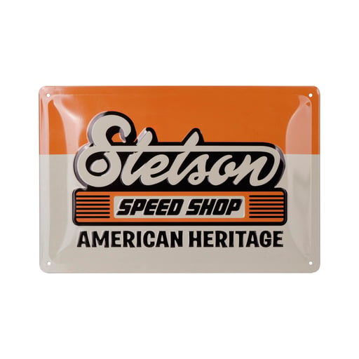 Stetson Speed Shop Retro Metal Sign