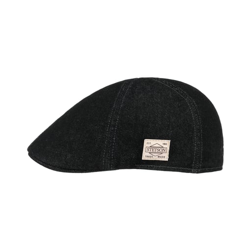 Stetson Texas Robust Denim Flat Cap