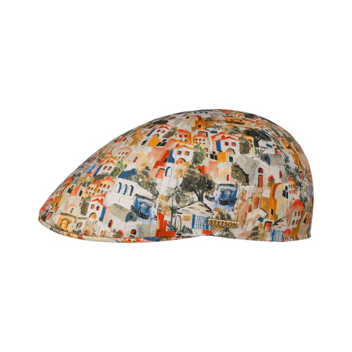 Stetson Texas Village Print Flat Cap