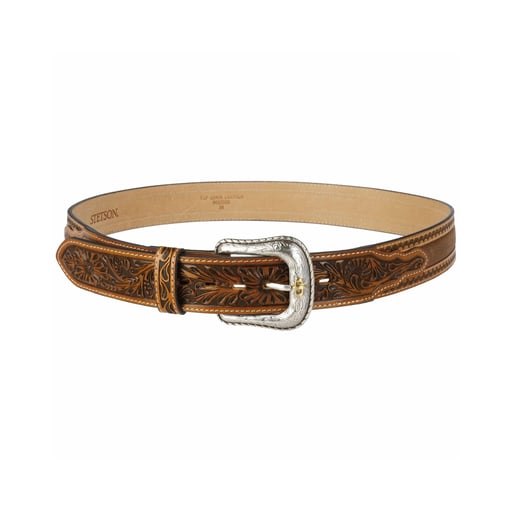 Stetson Tooled Leather Belt