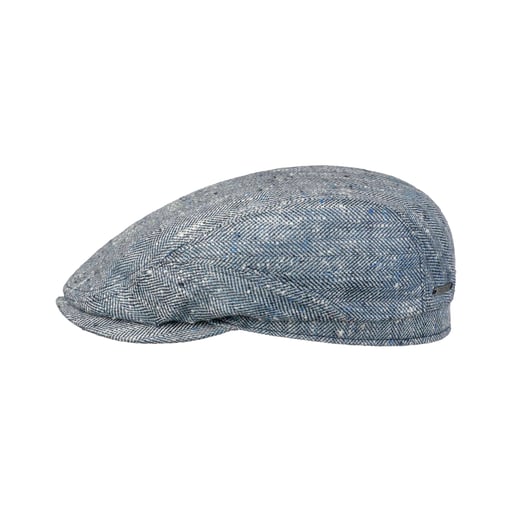 Stetson Tweed Herringbone Driver Flat Cap