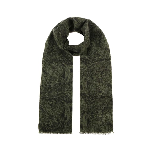 Stetson Twotone Paisley Mix Wool Scarf